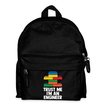 Ziegelbauer Ziegelbau Baumeister - Kinder Rucksack - Schwarz - Vorne