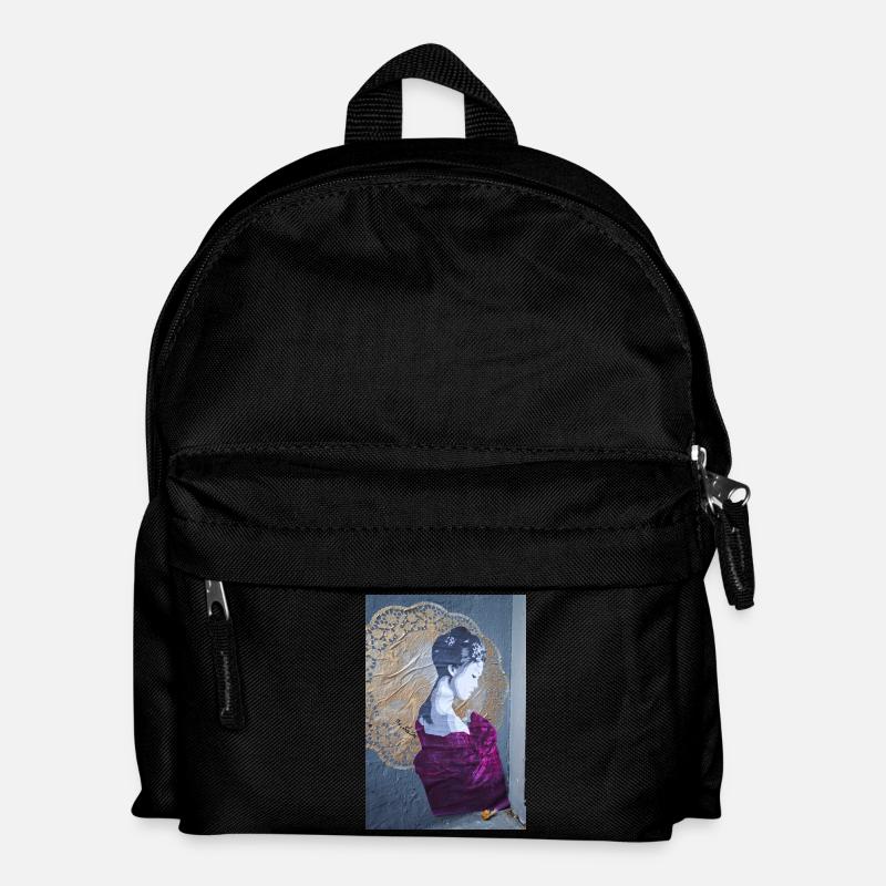 Streetart - Kinder Rucksack - Schwarz