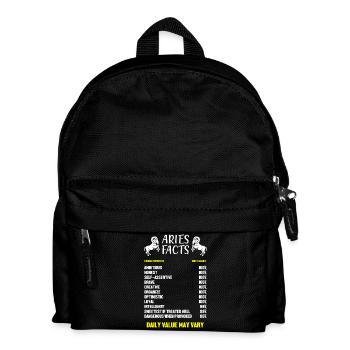 Sternzeichen Widder - Kinder Rucksack - Schwarz - Vorne