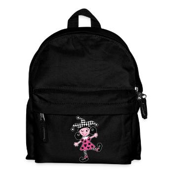 Carnival, Carnival, Harlequin - Kids' Backpack - black - Front