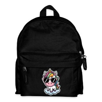 Style d’autocollant licorne - Sac à dos Enfant - noir - Devant