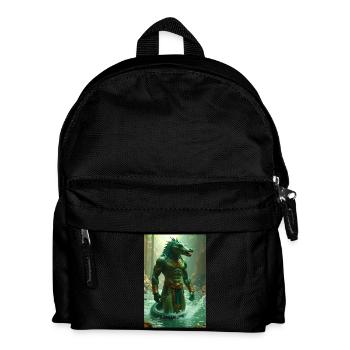Sobek, crocodile-headed godin the Nil - Kids' Backpack - black - Front