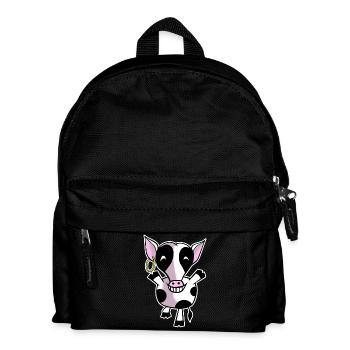 Vache heureuse - Sac à dos Enfant - noir - Devant