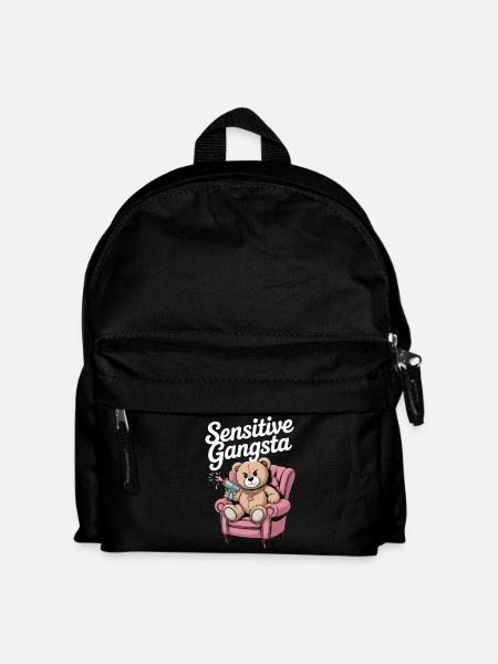 Sensitive Gangsta Teddy Edition - Kids' Backpack - black