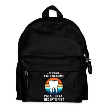 Receptionist Dentist Dental Dentist - Kids' Backpack - black - Front