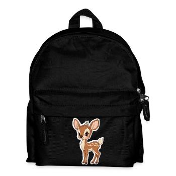 Reh - Kinder Rucksack - Schwarz - Vorne