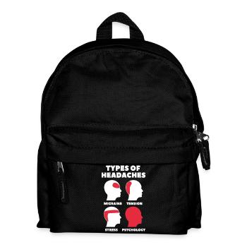 Psychologie Maux de tête - Sac à dos Enfant - noir - Devant