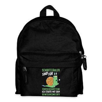 Pedometer? I use the motion detector - Kids' Backpack - black - Front