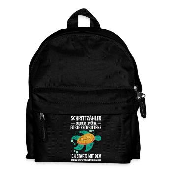 Pedometer? I use the motion detector - Kids' Backpack - black - Front