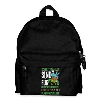 Pedometer? I use the motion detector - Kids' Backpack - black - Front