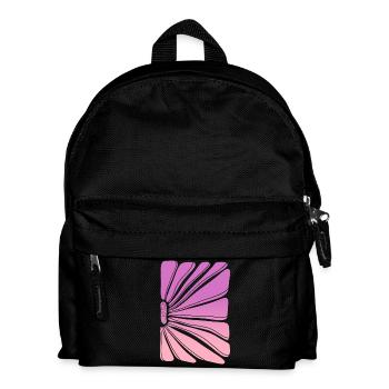 Flower in pink purple gradient - Kinder Rucksack - Schwarz - Vorne