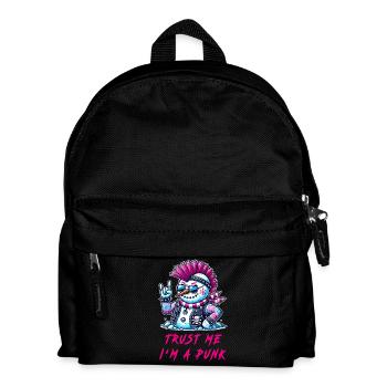 Bonhomme de neige punk – Fais-moi confiance - Sac à dos Enfant - noir - Devant