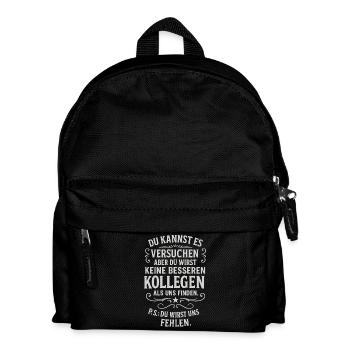 Collègue Adieu Collègue Employé Patron Travail - Sac à dos Enfant - noir - Devant