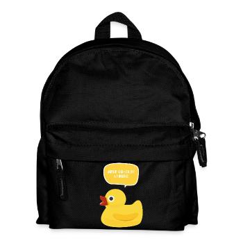 Just Quackin’ Around Duck Design - Kinder Rucksack - Schwarz - Vorne