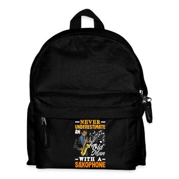 Saxophone - Kids' Backpack - black - Front