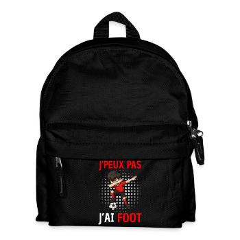 Ich kann nicht, Football Boys - Kinder Rucksack - Schwarz - Vorne
