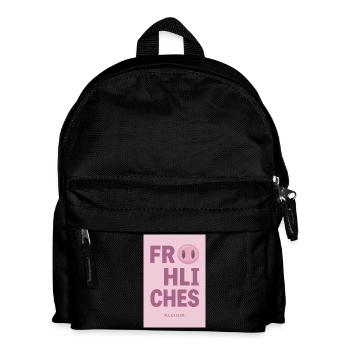 Frohes Neues Jahr – Neujahrsgruß Design - Kinder Rucksack - Schwarz - Vorne