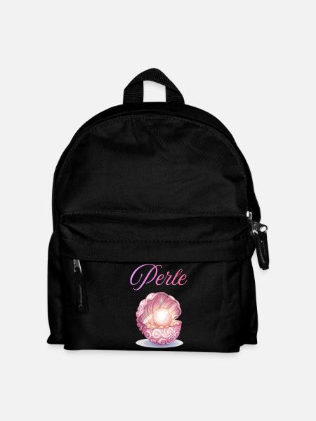 Pearl in the Rose Shell - Kids' Backpack - black