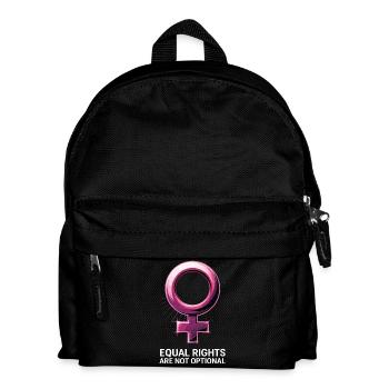 Equal Rights Are Not Optional Feminism - Kids' Backpack - black - Front