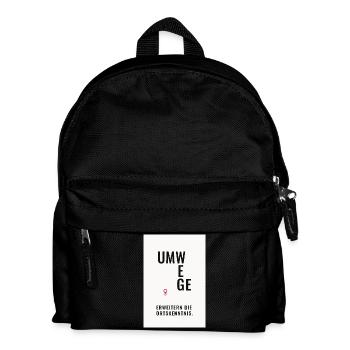 Les détours élargissent la connaissance locale - Sac à dos Enfant - noir - Devant