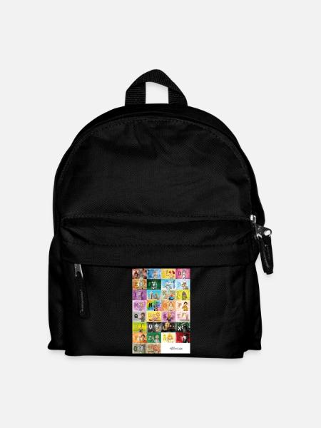 German Finger Alphabet 1 / - Kids' Backpack - black