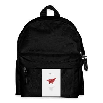 crois avec un avion en papier - Sac à dos Enfant - noir - Devant
