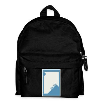 Direction Poster Blue – Modern Minimal - Kids' Backpack - black - Front