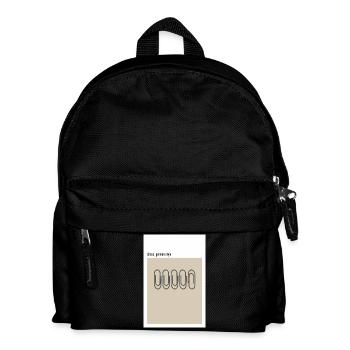 Chaos – German Style Paper Clips Beige - Kids' Backpack - black - Front