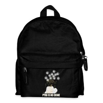 Pyro Is No Crime - Kinder Rucksack - Schwarz - Vorne