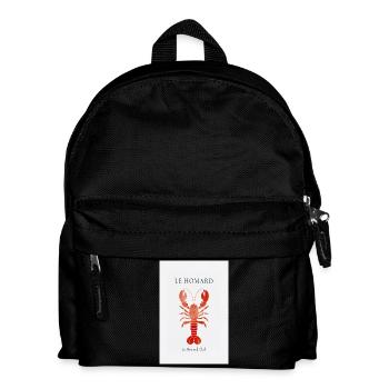Le Homard Club Reduced Lobster Design France - Kids' Backpack - black - Front