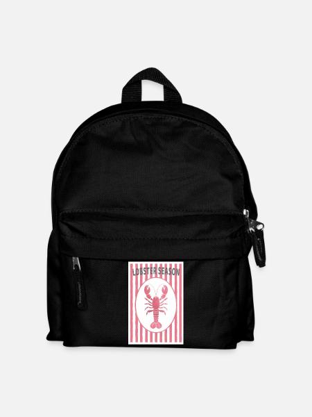 Lobster Season Retro Hummer Sommer Design - Kinder Rucksack - Schwarz