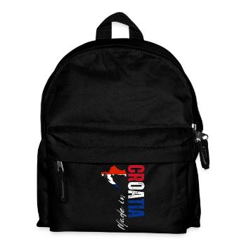 Fabriqué en Croatie, né en Croatie - Sac à dos Enfant - noir - Devant