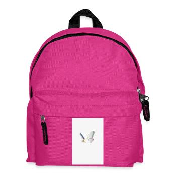 Minimalistischer Schmetterling ästhetisch Design - Kinder Rucksack - Fuchsia - Vorne
