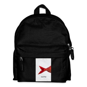 Snapped Fish Minimal Design Modern - Kids' Backpack - black - Front
