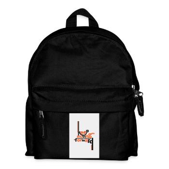 Citation artistique Continuer d’avancer - Sac à dos Enfant - noir - Devant