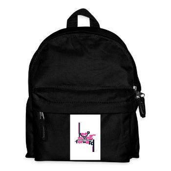 Continuez d’avancer Déclaration audacieuse rose - Sac à dos Enfant - noir - Devant