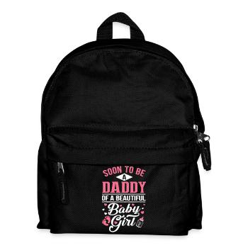 Bientôt le père d’une petite fille - Sac à dos Enfant - noir - Devant