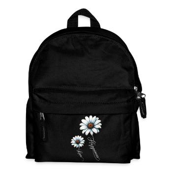 Daisy Motive: Love & Happiness - Kinder Rucksack - Schwarz - Vorne