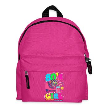 Retour rétro au design vintage des années 80 - Sac à dos Enfant - fuchsia - Devant
