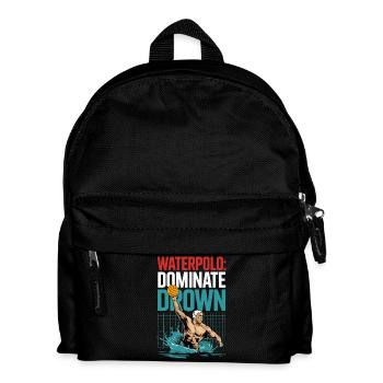 Water Polo: Dominate Drown Action Motif - Kids' Backpack - black - Front