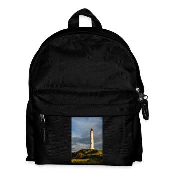 Phare de Lyngvig Fyr au Danemark - Sac à dos Enfant - noir - Devant