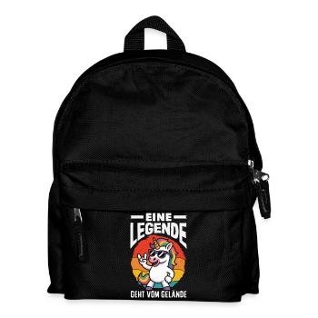 Legende Geht Vom Gelände Rente - Kinder Rucksack - Schwarz - Vorne
