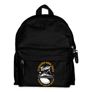 Tischler Werden Nur Beste - Kinder Rucksack - Schwarz - Vorne