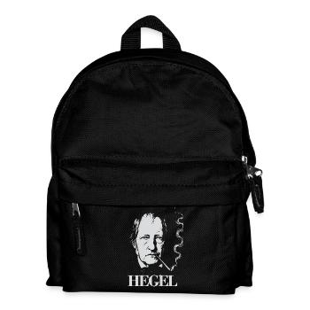Hegel-Porträt - Kinder Rucksack - Schwarz - Vorne