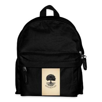 Roots Run Deep – Baum Poster Vintage - Kinder Rucksack - Schwarz - Vorne