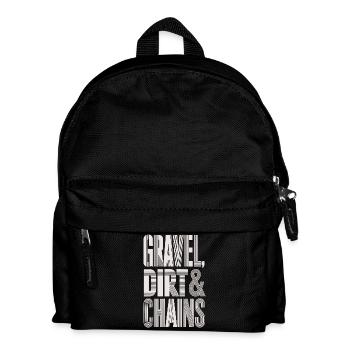 Gravel Bike Gift Shirt - Kids' Backpack - black - Front