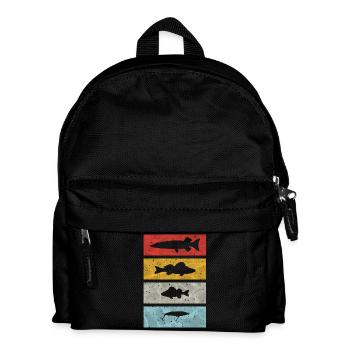 Angler Vintage - Kids' Backpack - black - Front