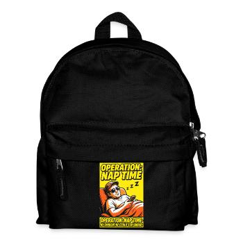 Operation Naptime – Funny Sleep Fan - Kids' Backpack - black - Front