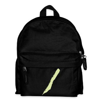 Pinselstrich - Style Streifen / Diagonal - Kinder Rucksack - Schwarz - Vorne