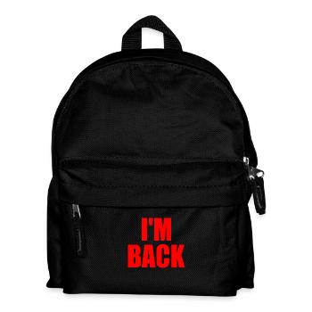 Im back - Kids' Backpack - black - Front